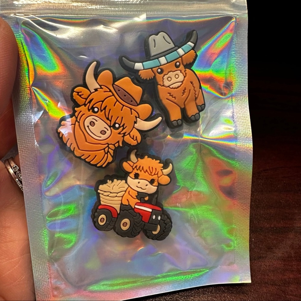 Cute Cow shoe charms